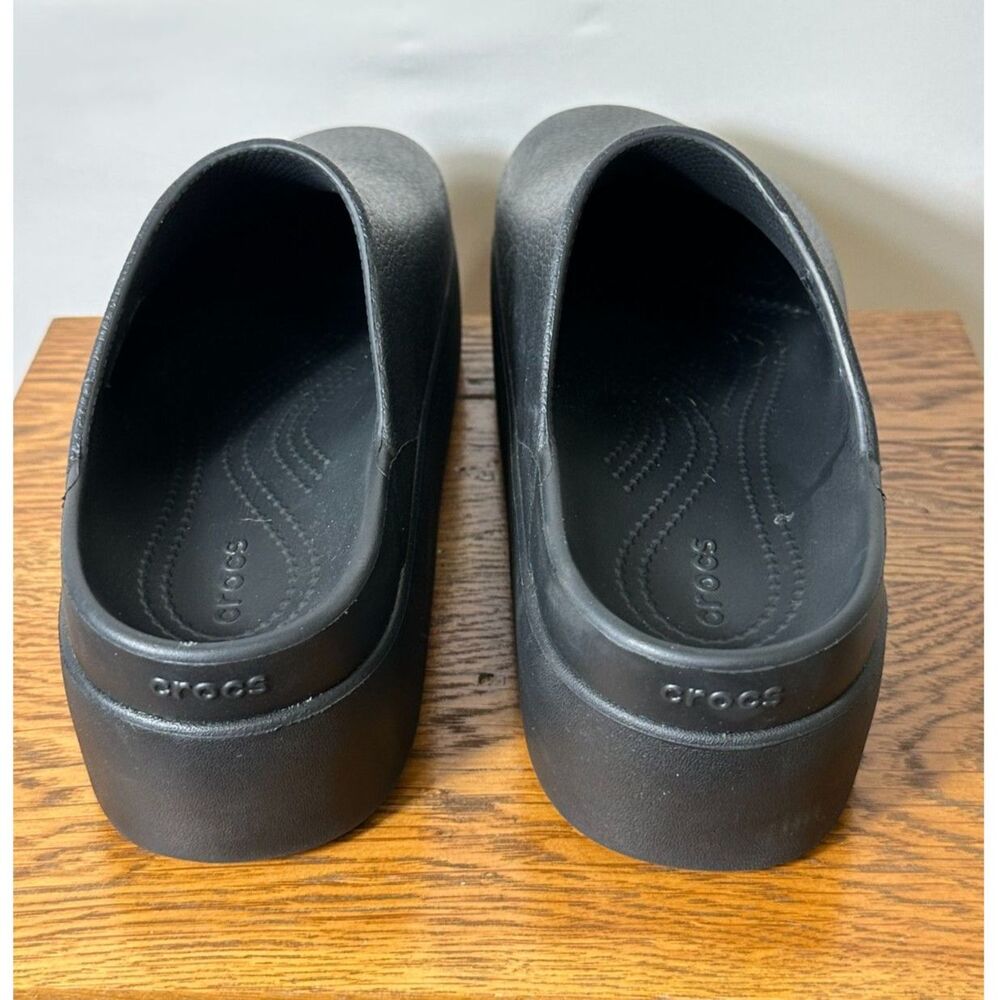 Crocs Dylan Platform Women's Slip On Comfort Clogs Shoes Black Size 8 - Picture 5 of 7